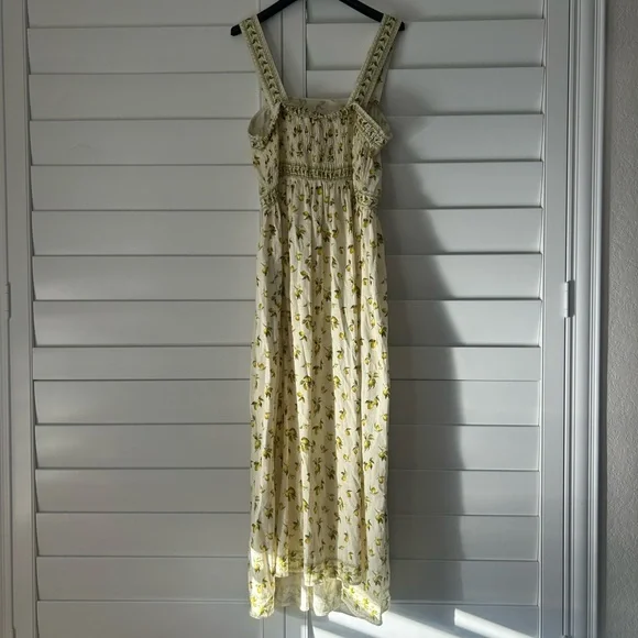 Max Studio Cream and Yellow Floral Skirt - Picture 2 of 4